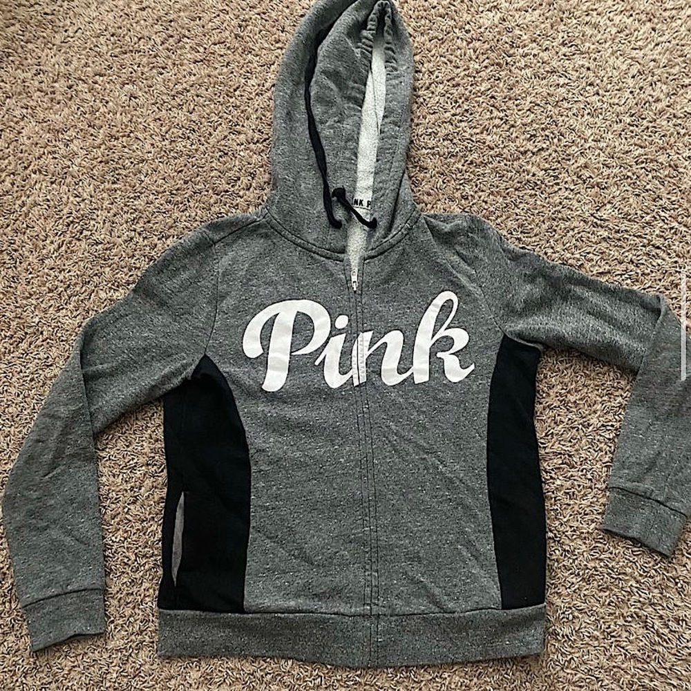 Pink Zip Up Jacket Size- (S)